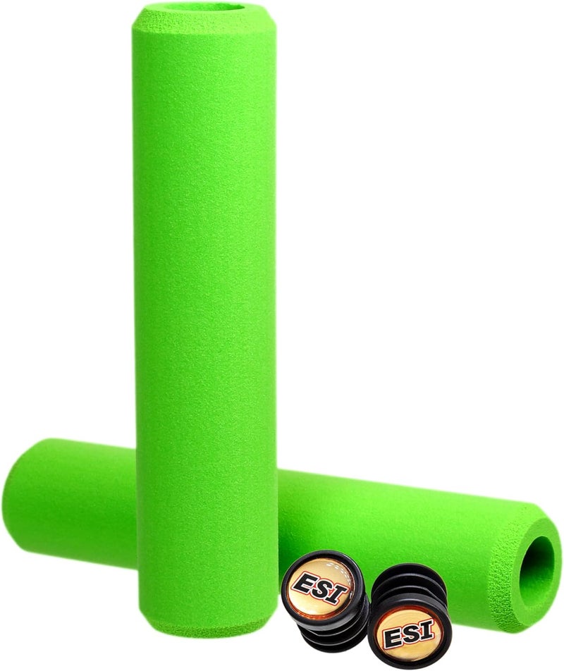 ESI Grips Chunky MTB Grip - Green, Extra Thick for Maximum Shock Absorption - Image 1